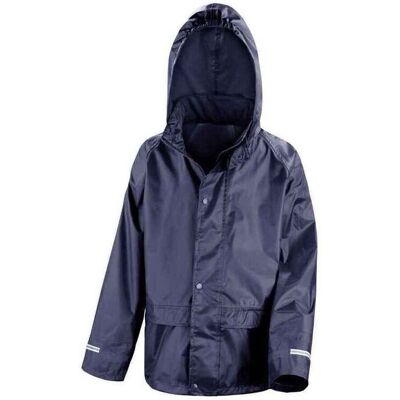 Result Core Giacca impermeabile navy per bambini - 11-12 anni Result Core Giacca impermeabile navy per bambini - 11-12 anni