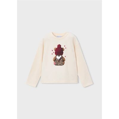 Mayoral T-shirts a maniche lunghe ATRMPN-57210 Beige 7 anni Mayoral T-shirts a maniche lunghe ATRMPN-57210 Beige 7 anni