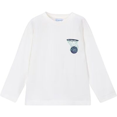 Mayoral T-shirts a maniche lunghe 4006-2027 Bianco 6 anni Mayoral T-shirts a maniche lunghe 4006-2027 Bianco 6 anni