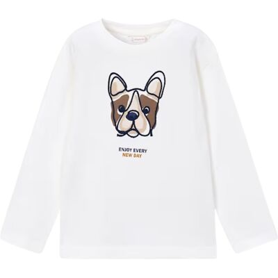 Mayoral T-shirts a maniche lunghe 4022 Bianco 6 anni Mayoral T-shirts a maniche lunghe 4022 Bianco 6 anni