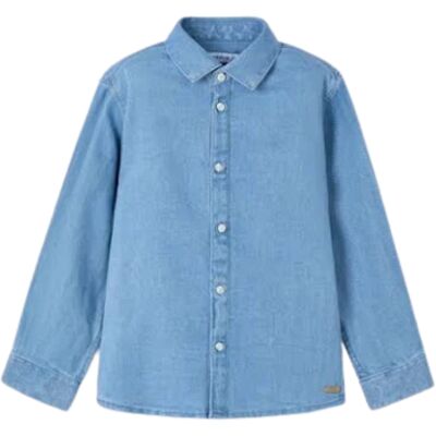 Mayoral Camicia a maniche lunghe 4112 Blu 7 anni Mayoral Camicia a maniche lunghe 4112 Blu 7 anni