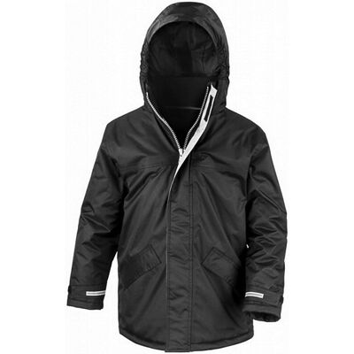 Result Parka invernale nera per bambini - Giacca invernale Result Parka invernale nera per bambini - Giacca invernale
