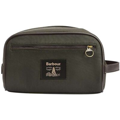 Barbour Trousse da toilette Sacchetto per detersivi in cera Verde Unica Barbour Trousse da toilette Sacchetto per detersivi in cera Verde Unica