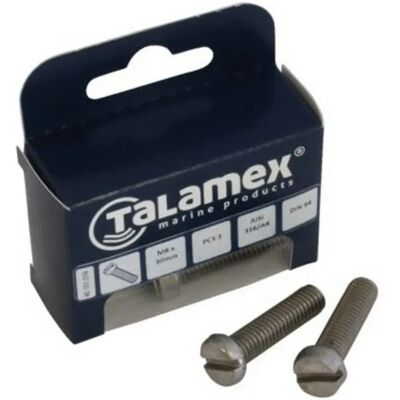Talamex Bullone A Testa Piana 6 Unità Grey M6 x 60 mm Talamex Bullone A Testa Piana 6 Unità Grey M6 x 60 mm