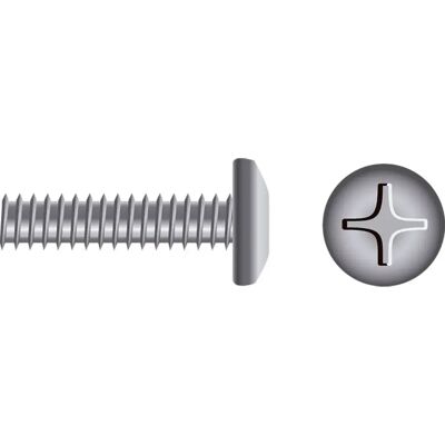 Seachoice Vite A Testa Phillips 24 Unità Silver 1/4-20 x 2 1/4´´ Seachoice Vite A Testa Phillips 24 Unità Silver 1/4-20 x 2 1/4´´