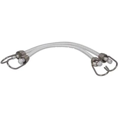 Euromarine Corda Elastica Con Gancio Sandow Ocean Acciaio Inossidabile 40 Cm 2 Unità White 10 mm Euromarine Corda Elastica Con Gancio Sandow Ocean Acciaio Inossidabile 40 Cm 2 Unità White 10 mm