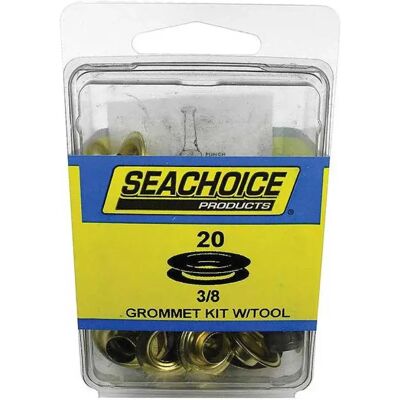 Seachoice Kit Di Occhielli Con Attrezzo 20 Unità Grey / Bronze 9.52 mm Seachoice Kit Di Occhielli Con Attrezzo 20 Unità Grey / Bronze 9.52 mm