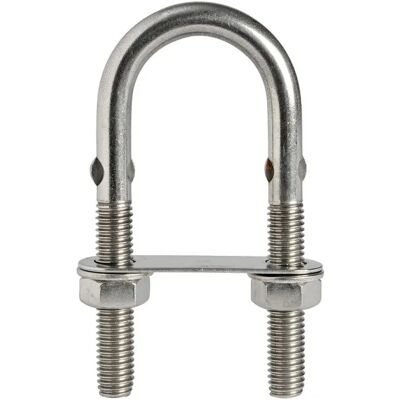 Osculati U-bolt Acciaio Inossidabile M10x90 Mm 6600kg 10 Unità Silver One Size Osculati U-bolt Acciaio Inossidabile M10x90 Mm 6600kg 10 Unità Silver One Size