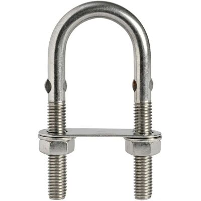 Osculati U-bolt Acciaio Inossidabile M4x64 Mm 1100kg 10 Unità Silver One Size Osculati U-bolt Acciaio Inossidabile M4x64 Mm 1100kg 10 Unità Silver One Size