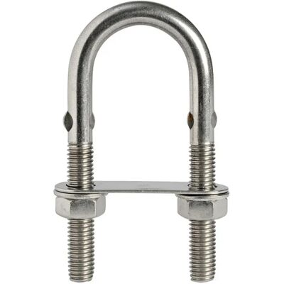 Osculati U-bolt Acciaio Inossidabile M5x80 Mm 1900kg 10 Unità Silver One Size Osculati U-bolt Acciaio Inossidabile M5x80 Mm 1900kg 10 Unità Silver One Size