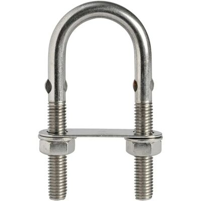 Osculati U-bolt Acciaio Inossidabile M6x90 Mm 2700kg 10 Unità Silver One Size Osculati U-bolt Acciaio Inossidabile M6x90 Mm 2700kg 10 Unità Silver One Size