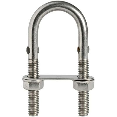 Osculati U-bolt Acciaio Inossidabile M8x80 Mm 4000kg 10 Unità Silver One Size Osculati U-bolt Acciaio Inossidabile M8x80 Mm 4000kg 10 Unità Silver One Size