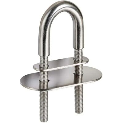 Osculati U Bolt Con 2 Piastre Acciaio Inossidabile 55x15 Mm 105 Mm 5 Unità Silver One Size Osculati U Bolt Con 2 Piastre Acciaio Inossidabile 55x15 Mm 105 Mm 5 Unità Silver One Size