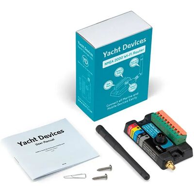 Yacht Devices Router Wi-fi Nmea2000-connettore Maschio Micro Nmea0183 Black One Size Yacht Devices Router Wi-fi Nmea2000-connettore Maschio Micro Nmea0183 Black One Size