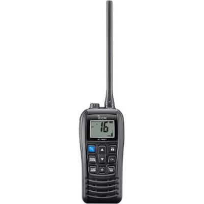 Icom Stazione Radio Vhf Marina Portatile Ipx7 Ic-m37e 6w Black One Size Icom Stazione Radio Vhf Marina Portatile Ipx7 Ic-m37e 6w Black One Size