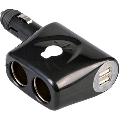 Talamex Adattatore Presa Doppia + 2 Usb 12v Black One Size Talamex Adattatore Presa Doppia + 2 Usb 12v Black One Size