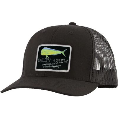 Salty Crew Cappellino Con Visiera Mahi Mount Retro Black One Size Salty Crew Cappellino Con Visiera Mahi Mount Retro Black One Size
