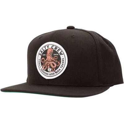 Salty Crew Cappellino Con Visiera Deep Reach 6 Panel Black One Size Salty Crew Cappellino Con Visiera Deep Reach 6 Panel Black One Size