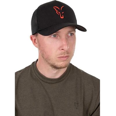 Fox Cappellino Con Visiera Trucker Collection Black / Orange One Size Fox Cappellino Con Visiera Trucker Collection Black / Orange One Size