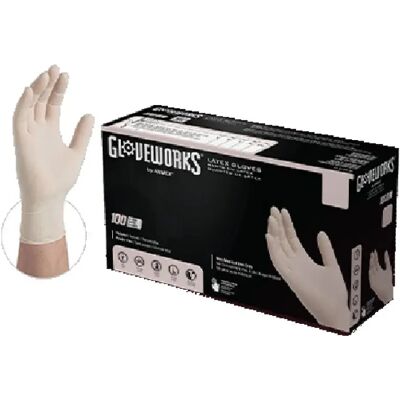 Ammex Gloves Guanti Senza Polvere Lattice White XL Ammex Gloves Guanti Senza Polvere Lattice White XL