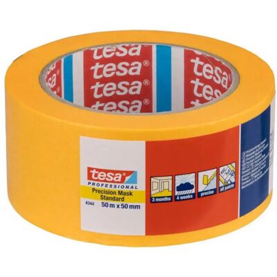 Tesa 4344 Nastro Di Mascheratura Di Precisione 50 M Light Brown 50 mm Tesa 4344 Nastro Di Mascheratura Di Precisione 50 M Light Brown 50 mm