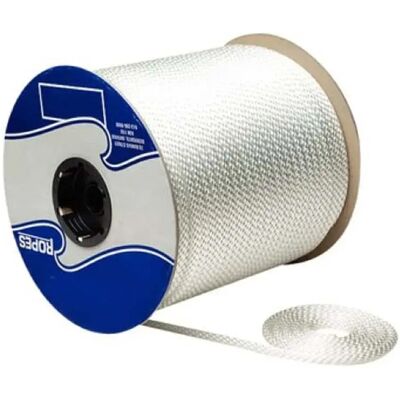 Seachoice Corda Intrecciata Nylon Solid 152.4 M White 3/8´´ Seachoice Corda Intrecciata Nylon Solid 152.4 M White 3/8´´