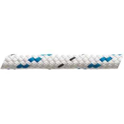 Marlow Ropes Corda Intrecciata 6428 100 M 16 Mm White / Blue One Size Marlow Ropes Corda Intrecciata 6428 100 M 16 Mm White / Blue One Size