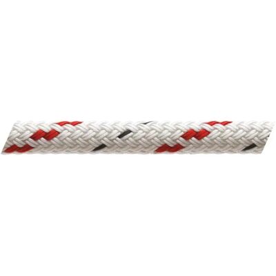 Marlow Ropes Corda Intrecciata 6428 200 M 10 Mm White / Red One Size Marlow Ropes Corda Intrecciata 6428 200 M 10 Mm White / Red One Size