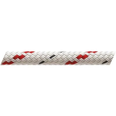 Marlow Ropes Corda Intrecciata 6428 200 M 8 Mm White / Red One Size Marlow Ropes Corda Intrecciata 6428 200 M 8 Mm White / Red One Size