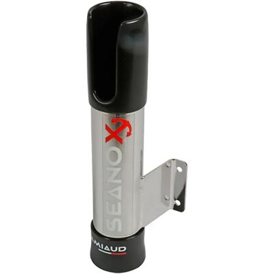 Seanox Supporto Per Canna Acciaio Inossidabile Silver / Black One Size Seanox Supporto Per Canna Acciaio Inossidabile Silver / Black One Size