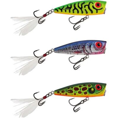Salmo Popper Rattlin 70 Mm Green Tiger One Size Salmo Popper Rattlin 70 Mm Green Tiger One Size