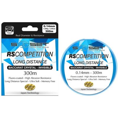 Sunset Monofilamento Rs Competition Long Distance Sw 300 M Transparent 0.140 mm Sunset Monofilamento Rs Competition Long Distance Sw 300 M Transparent 0.140 mm