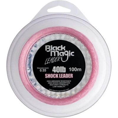 Black Magic Fluorocarbonio Shock Leader 100 M Pink 0.550 mm Black Magic Fluorocarbonio Shock Leader 100 M Pink 0.550 mm