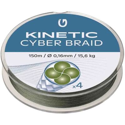 Linea in fibra intrecciata Kinetic Cyber 4 150 M - Pesca Linea in fibra intrecciata Kinetic Cyber 4 150 M - Pesca