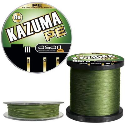 Asari Lenza Intrecciata Kazuma 8x 150 M Green 0.300 mm Asari Lenza Intrecciata Kazuma 8x 150 M Green 0.300 mm