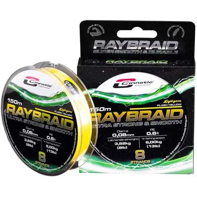 Cinnetic Lenza Intrecciata Raybraid Light Game Flash 150 M Yellow 0.140 mm Cinnetic Lenza Intrecciata Raybraid Light Game Flash 150 M Yellow 0.140 mm