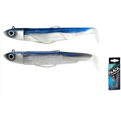 Fiiish Esca Morbida Black Minnow Double Combo Offshore 10g 90 Mm White / Red One Size Fiiish Esca Morbida Black Minnow Double Combo Offshore 10g 90 Mm White / Red One Size
