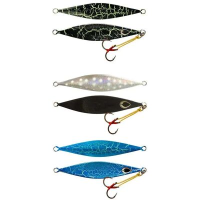 Black Magic Jig Flipper 80g 145 Mm Black / Silver / Lumo One Size Black Magic Jig Flipper 80g 145 Mm Black / Silver / Lumo One Size