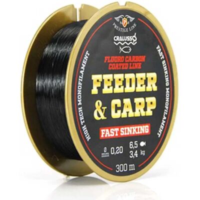 Cralusso Monofilamento Feeder&carp Coated Fast Sinking 150 M Black 0.300 mm Cralusso Monofilamento Feeder&carp Coated Fast Sinking 150 M Black 0.300 mm