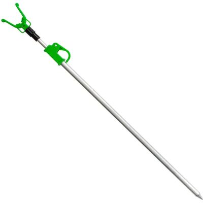 Energoteam Poggia Canna Rod Pod Aluminium Plastic Tele Green / Silver 60-110 cm Energoteam Poggia Canna Rod Pod Aluminium Plastic Tele Green / Silver 60-110 cm