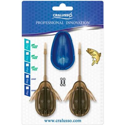 Cralusso Set Di Pasturatori Double Chance Blue / Green 70 g Cralusso Set Di Pasturatori Double Chance Blue / Green 70 g