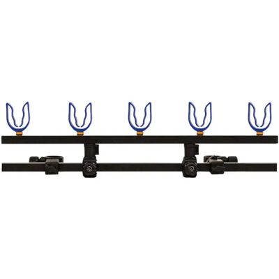 Colmic Poggia Canna Rod Pod Fast Feeder 5 Sections Black / Blue 71 cm Colmic Poggia Canna Rod Pod Fast Feeder 5 Sections Black / Blue 71 cm