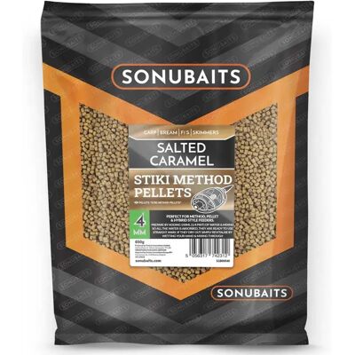 Sonubaits Pellet Per La Pesca Stiki Salted Caramel Method 650g Green 4 mm Sonubaits Pellet Per La Pesca Stiki Salted Caramel Method 650g Green 4 mm