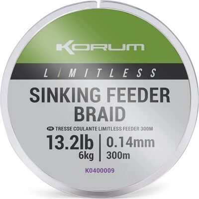 Korum Lenza Intrecciata Limitless Sinking Feeder 300 M Clear 0.160 mm Korum Lenza Intrecciata Limitless Sinking Feeder 300 M Clear 0.160 mm