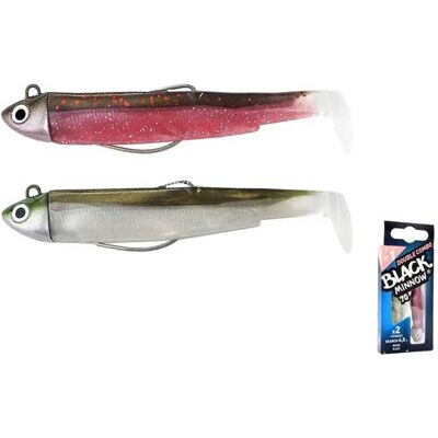 Fiiish Esca Morbida Black Minnow Double Combo Search 4.5g 70 Mm Pink / Khaki One Size Fiiish Esca Morbida Black Minnow Double Combo Search 4.5g 70 Mm Pink / Khaki One Size