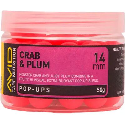 Avid Carp Boiles Galleggianti Granchio Prugna Pink 14 mm Avid Carp Boiles Galleggianti Granchio Prugna Pink 14 mm