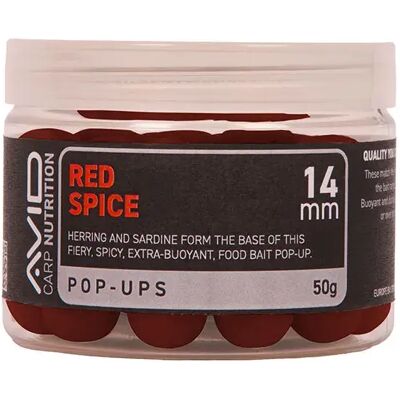 Avid Carp Boiles Galleggianti Red Spice 14 mm Avid Carp Boiles Galleggianti Red Spice 14 mm