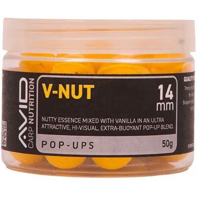 Avid Carp Boiles Galleggianti V-nut Yellow 14 mm Avid Carp Boiles Galleggianti V-nut Yellow 14 mm