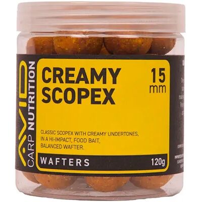 Avid Carp Wafters Scopex Cremoso 15 mm Avid Carp Wafters Scopex Cremoso 15 mm