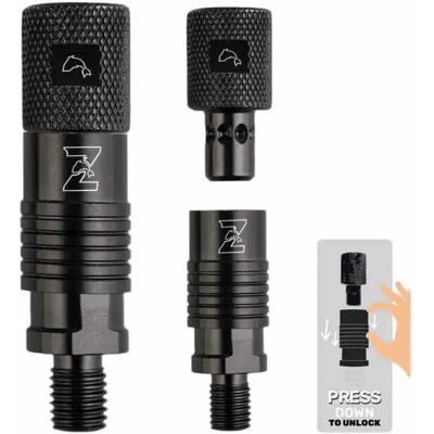 Zfish Connettore Per Supporto Canna 2 Unità Black One Size Zfish Connettore Per Supporto Canna 2 Unità Black One Size